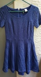 H&M Navy blue skater dress